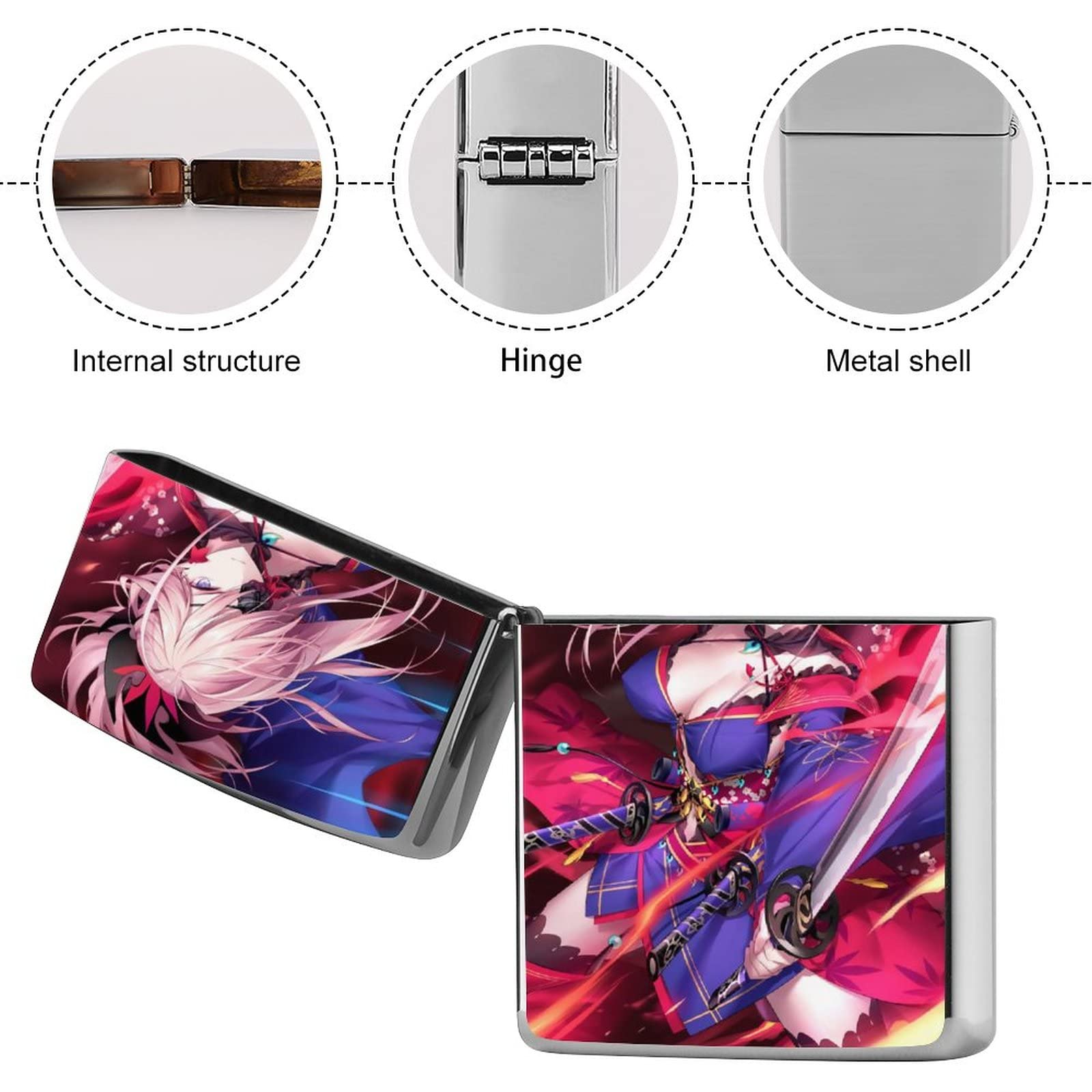 Amazon.co.jp: ライターケース Fate フェイト セイバー宮本武蔵 メタル